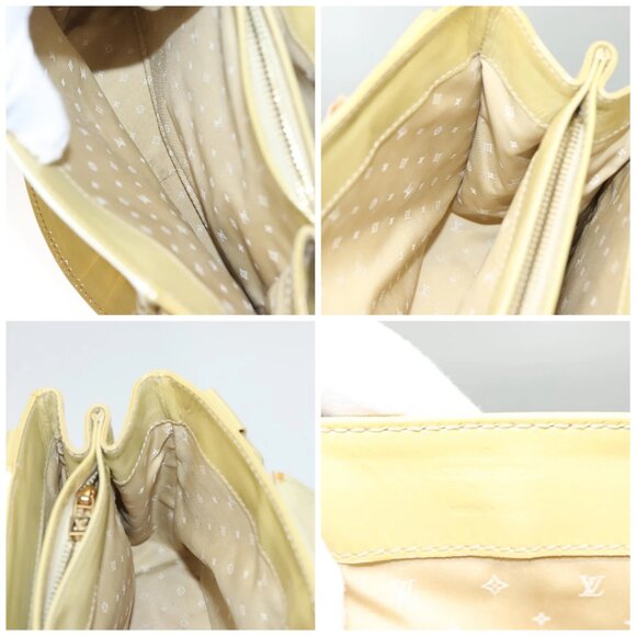 LOUIS VUITTON Vernis Cruise line Sac Picolour Hand Bag Beige - Picture 11 of 15